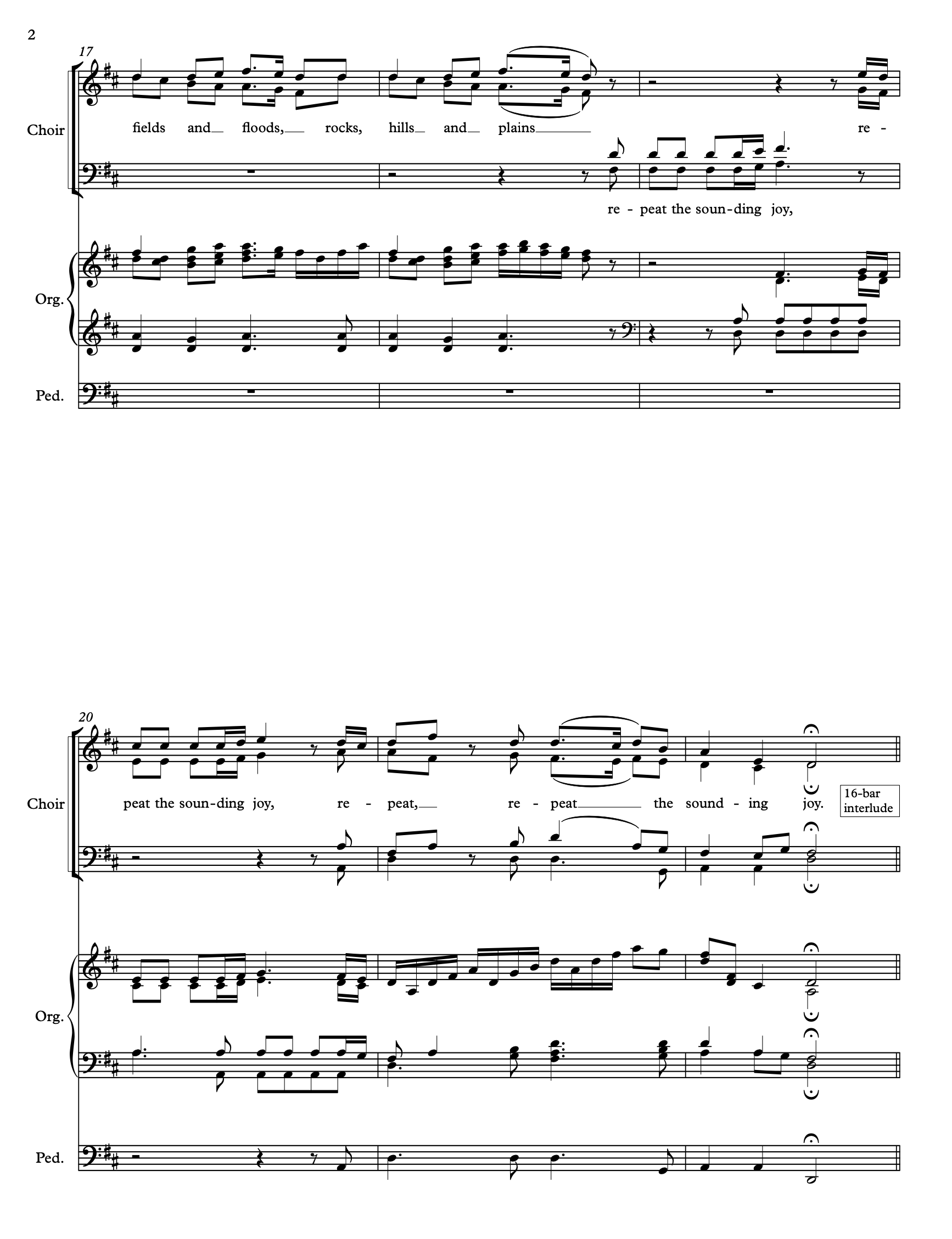 Kennerley: Joy to the world (choral score) — James Kennerley